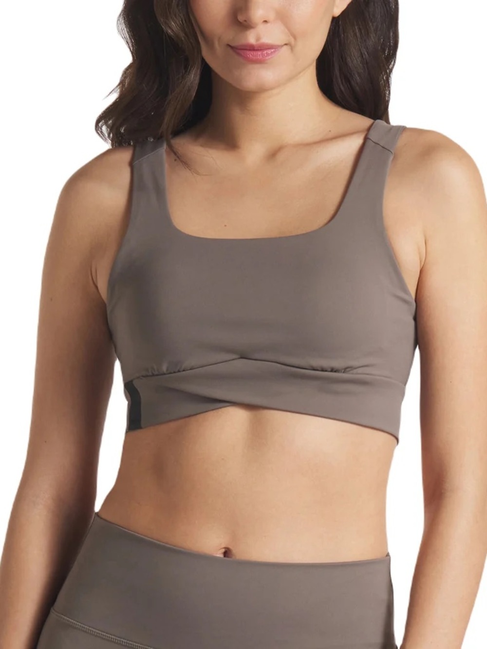 UNRL Women's Dark Taupe Performa Longline Bra